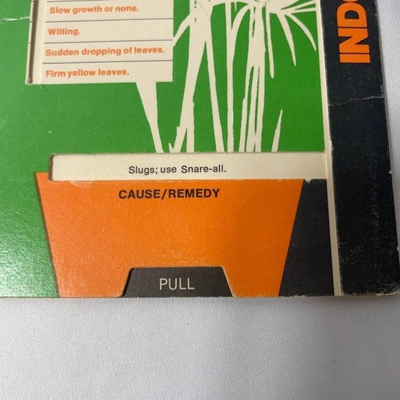 Vintage Indoor Plant Guide with Pull Diagnosis Feature-Hawaii Nursery - Picture 8 of 9